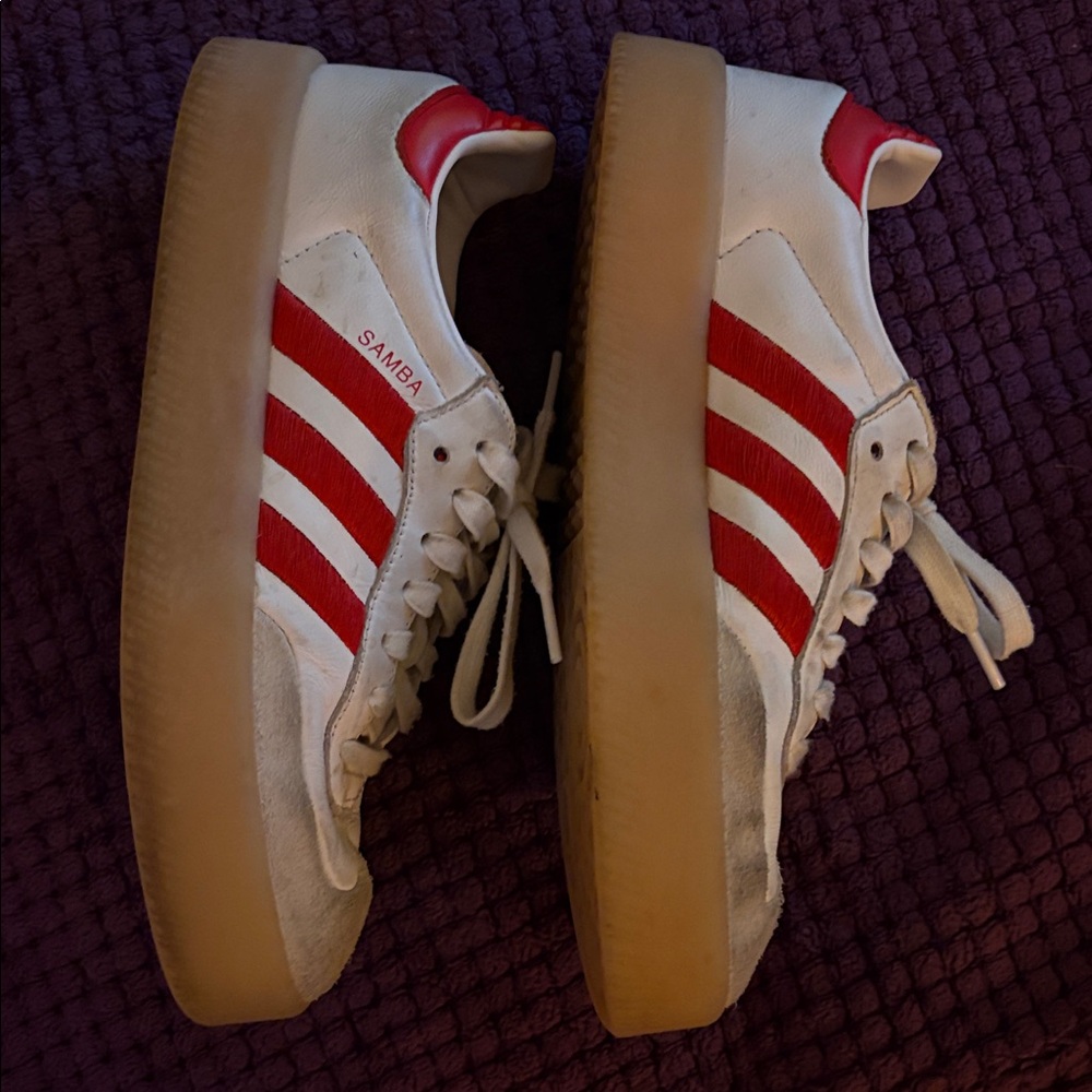 Adidas red sambae samba platform sneaker - Picture 5 of 7
